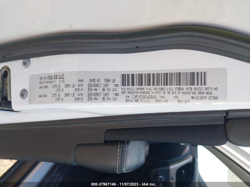 2015 JEEP CHEROKEE LATITUDE - 1C4PJMCS8FW636431