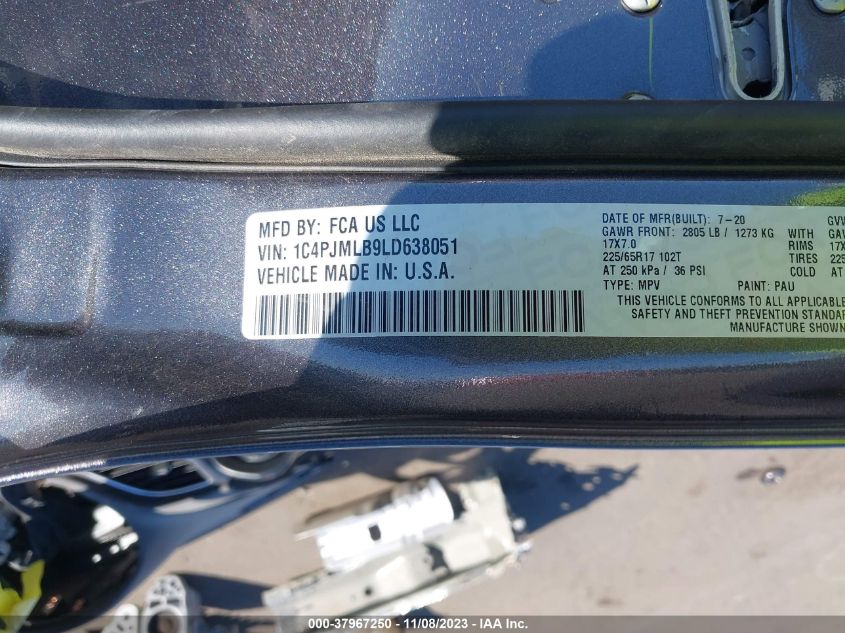 2020 JEEP CHEROKEE LATITUDE PLUS - 1C4PJMLB9LD638051