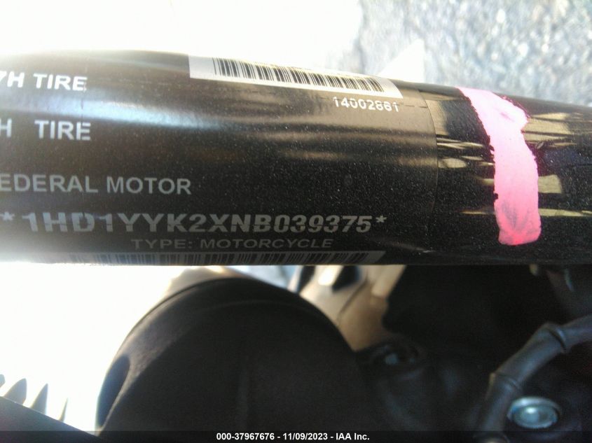 2022 HARLEY-DAVIDSON FXBBS 1HD1YYK2XNB039375