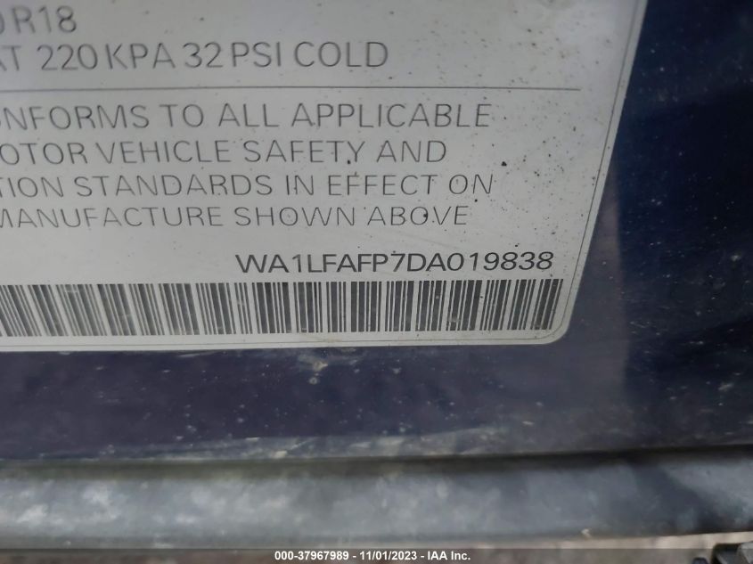2013 AUDI Q5 PREMIUM PLUS - WA1LFAFP7DA019838