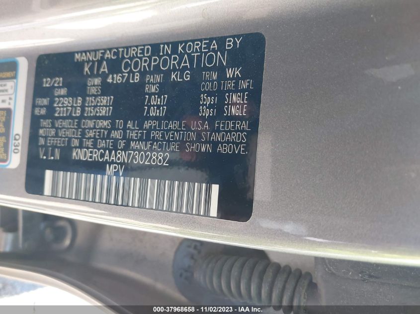 2022 KIA SELTOS EX - KNDERCAA8N7302882