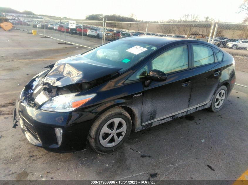 2014 TOYOTA PRIUS THREE - JTDKN3DU1E0382748