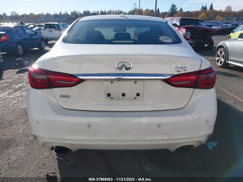 2018 INFINITI Q50 3.0T LUXE - JN1EV7AR4JM431015