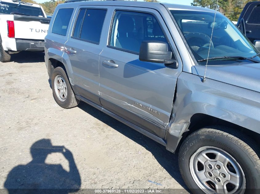 2016 JEEP PATRIOT SPORT - 1C4NJRBB3GD780312