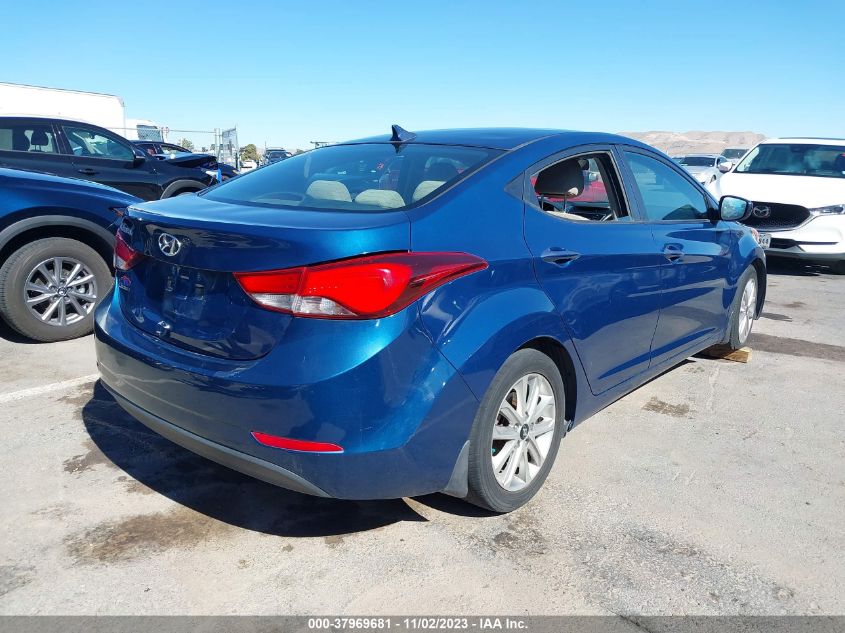 2016 HYUNDAI ELANTRA SE/SPORT/LIMITED - KMHDH4AE1GU491690