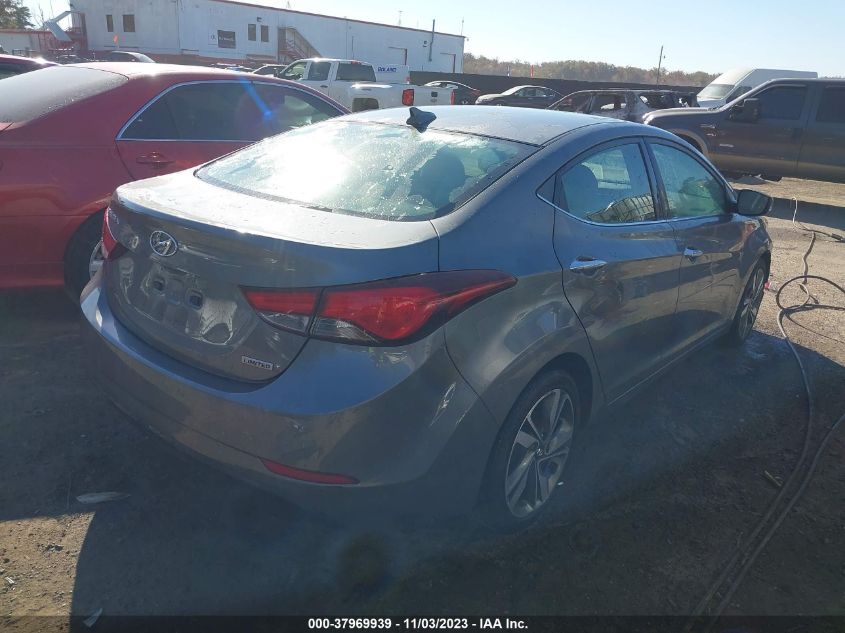 2014 HYUNDAI ELANTRA LIMITED - 5NPDH4AE9EH470842