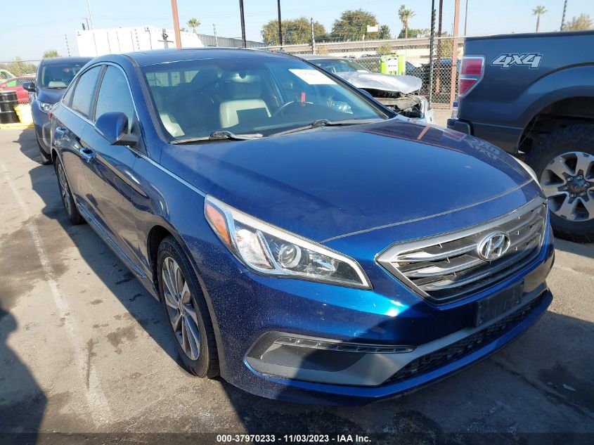 2016 HYUNDAI SONATA 2.4L SPORT - 5NPE34AF0GH410432