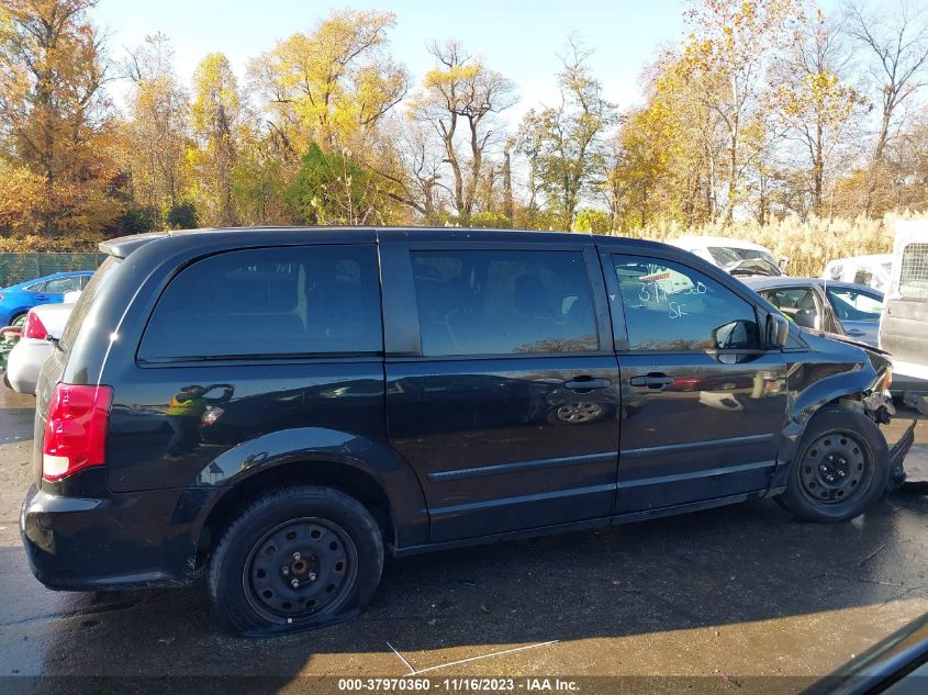 2014 DODGE GRAND CARAVAN AVP/SE - 2C4RDGBG1ER105559