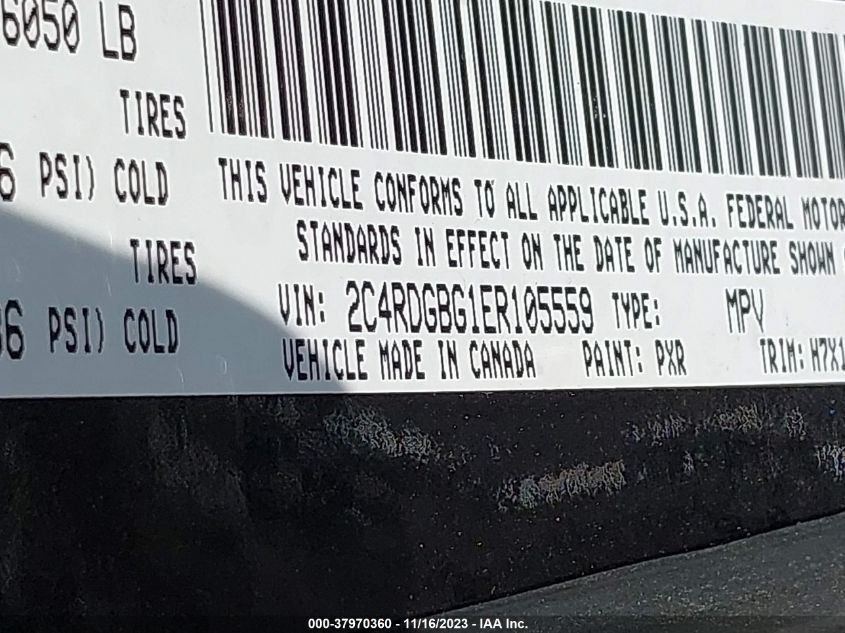 2014 DODGE GRAND CARAVAN AVP/SE - 2C4RDGBG1ER105559