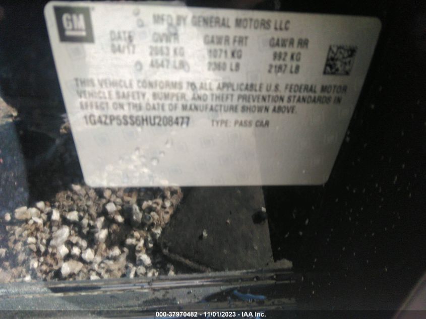2017 BUICK LACROSSE ESSENCE - 1G4ZP5SS6HU208477
