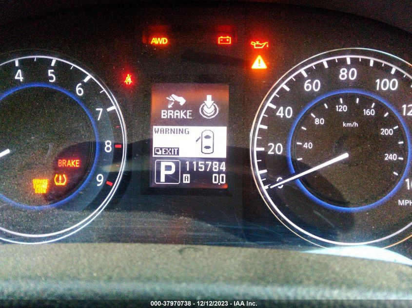 2013 INFINITI G37X - JN1CV6AR8DM760743