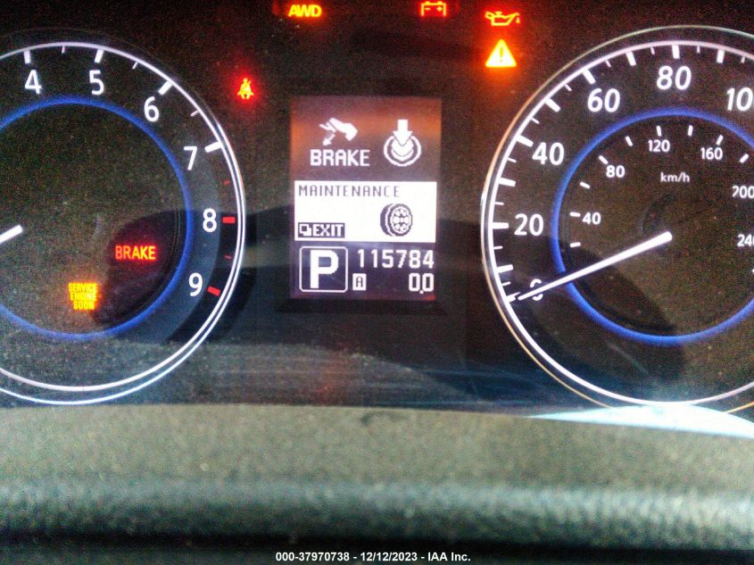 2013 INFINITI G37X - JN1CV6AR8DM760743