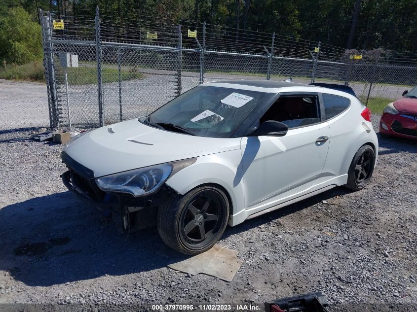 2013 HYUNDAI VELOSTER TURBO - KMHTC6AE4DU110397