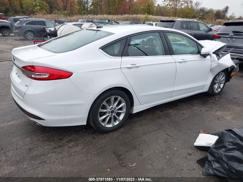 2017 FORD FUSION SE - 3FA6P0H76HR150736