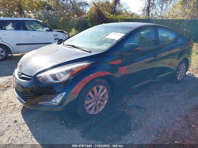 2014 HYUNDAI ELANTRA SE/SPORT/LIMITED - 5NPDH4AE2EH484159