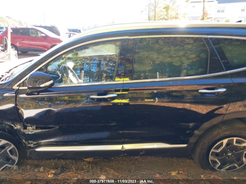 2021 HYUNDAI SANTA FE HYBRID BLUE - KM8S2DA13MU009402