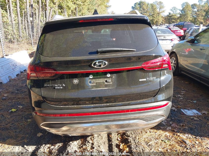 2021 HYUNDAI SANTA FE HYBRID BLUE - KM8S2DA13MU009402