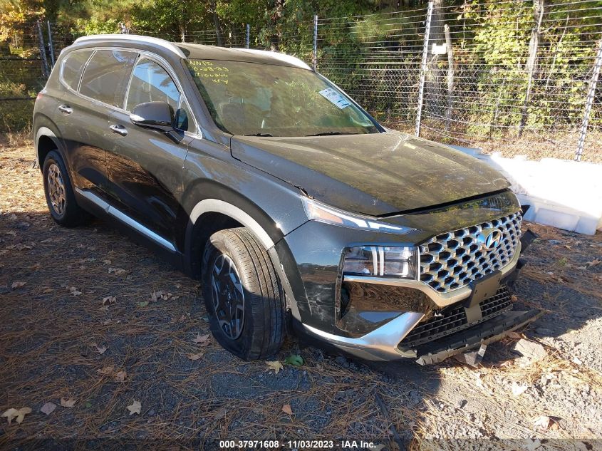 2021 HYUNDAI SANTA FE HYBRID BLUE - KM8S2DA13MU009402