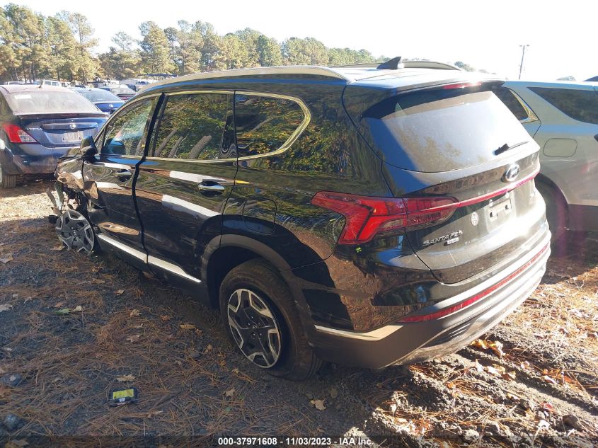 2021 HYUNDAI SANTA FE HYBRID BLUE - KM8S2DA13MU009402