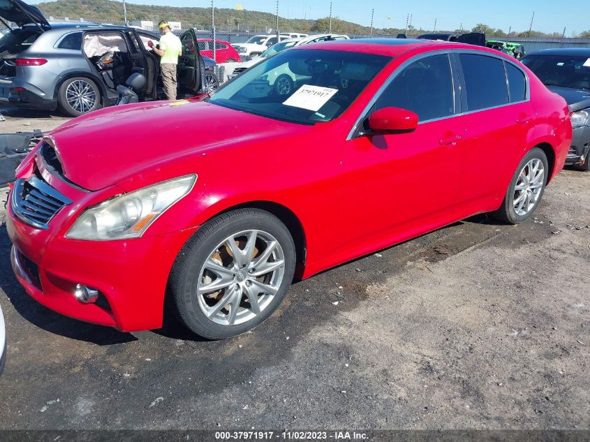 2013 INFINITI G37X - JN1CV6ARXDM351692