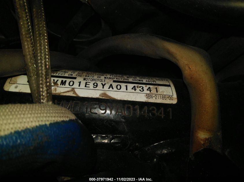 2000 YAMAHA XVS65 A JYAVM01E9YA014341