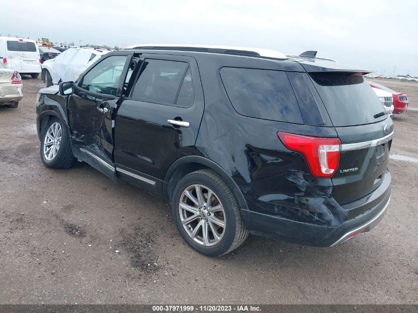 2017 FORD EXPLORER LIMITED - 1FM5K8F83HGA17918