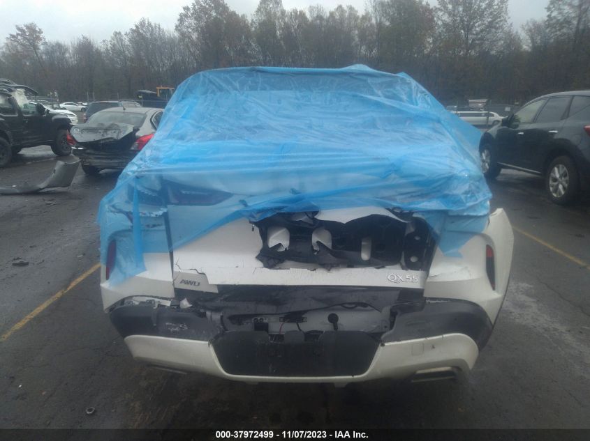 2022 INFINITI QX55 SENSORY AWD 3PCAJ5L36NF102920
