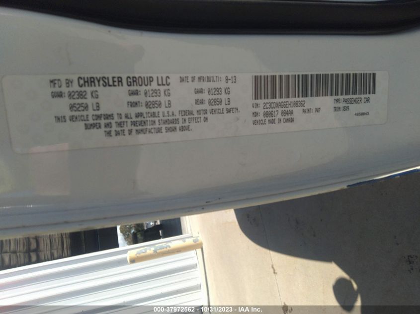 2014 DODGE CHARGER POLICE - 2C3CDXAG6EH108362