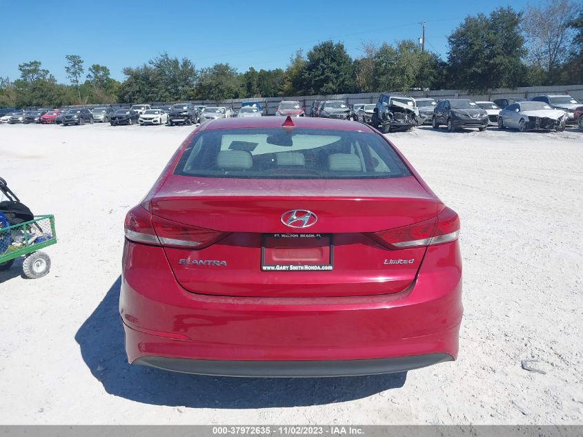 2017 HYUNDAI ELANTRA LIMITED - KMHD84LF7HU135204