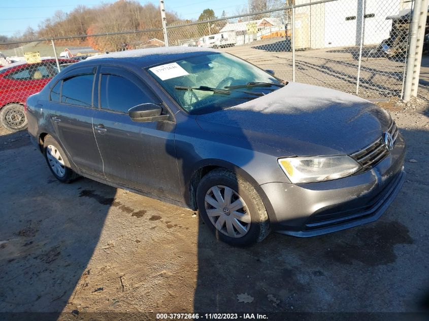 2015 VOLKSWAGEN JETTA S - 3VW2K7AJ6FM408718
