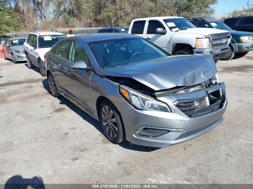 2015 HYUNDAI SONATA 2.4L SPORT - 5NPE34AF9FH027071