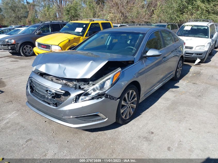2015 HYUNDAI SONATA 2.4L SPORT - 5NPE34AF9FH027071