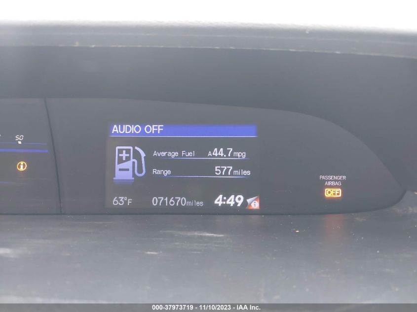 2014 HONDA CIVIC HYBRID - 19XFB4F3XEE001989