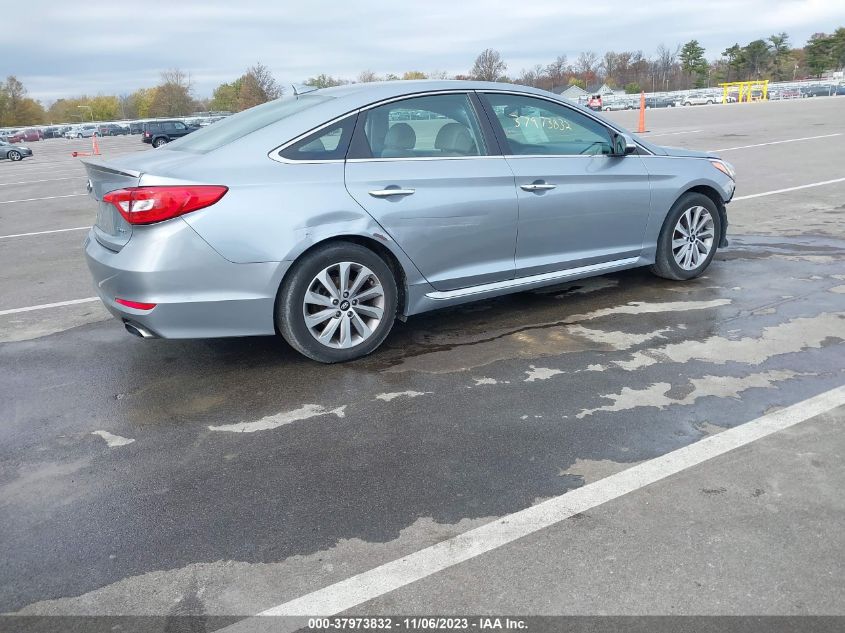 2015 HYUNDAI SONATA 2.4L SPORT - 5NPE34AF6FH086997