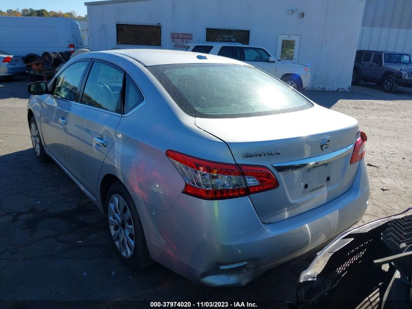 2015 NISSAN SENTRA SR/SL/S/SV/FE+ S - 3N1AB7AP3FL657490