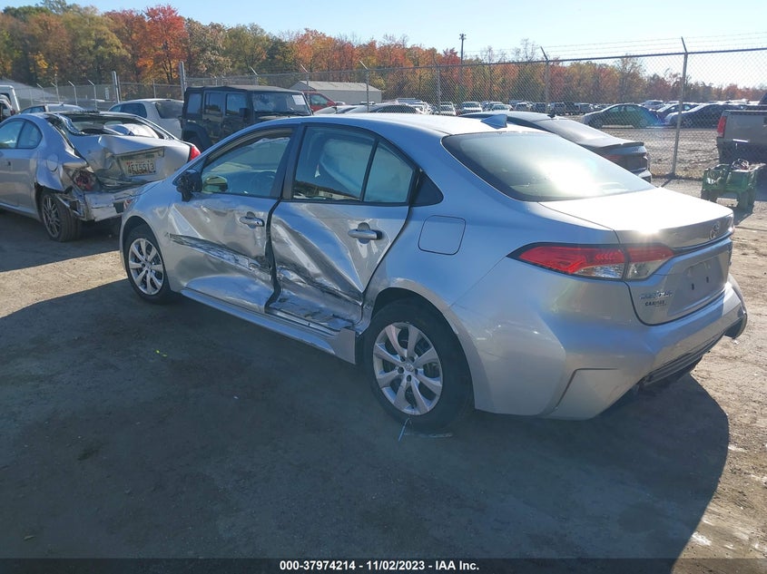VIN JTDEPMAEXMJ153505 2021 TOYOTA COROLLA LE