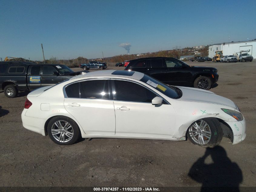 2013 INFINITI G37X X - JN1CV6AR6DM763818