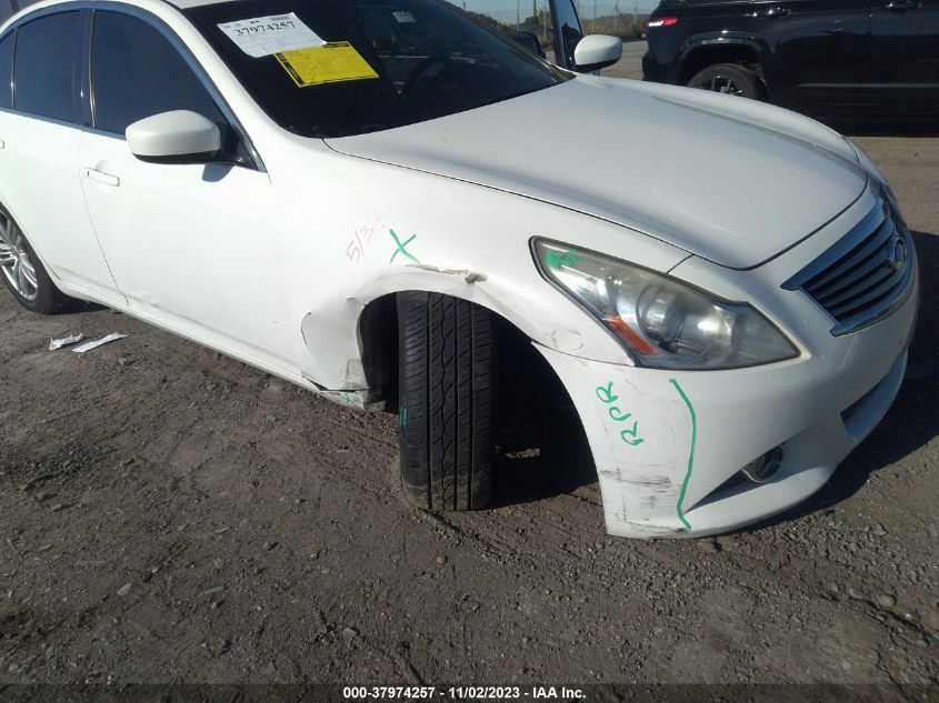 2013 INFINITI G37X X - JN1CV6AR6DM763818