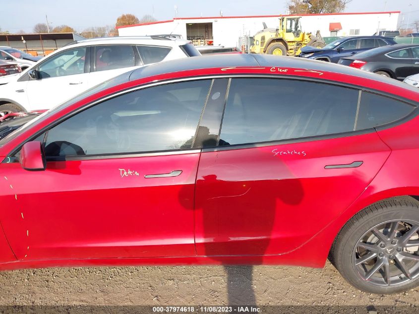 2022 TESLA MODEL 3 - 5YJ3E1EB1NF126200