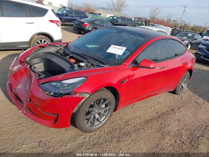 2022 TESLA MODEL 3 - 5YJ3E1EB1NF126200
