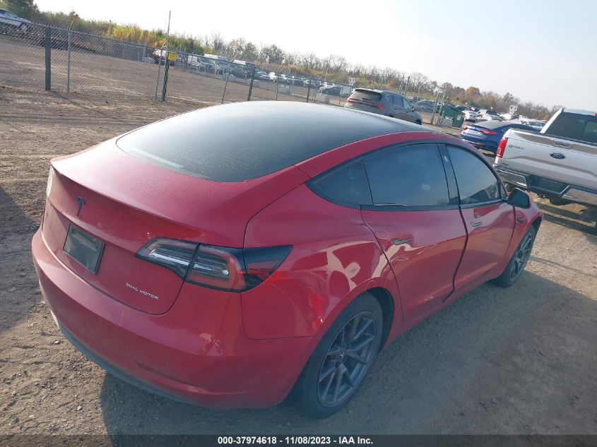 2022 TESLA MODEL 3 - 5YJ3E1EB1NF126200