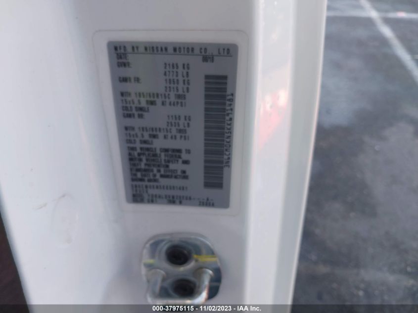 2019 NISSAN NV200 S - 3N6CM0KN5KK691481