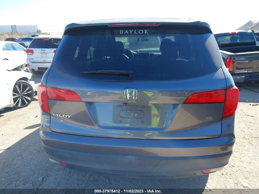 2016 HONDA PILOT LX - 5FNYF5H14GB015060