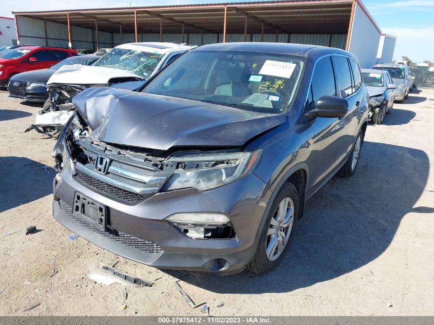 2016 HONDA PILOT LX - 5FNYF5H14GB015060