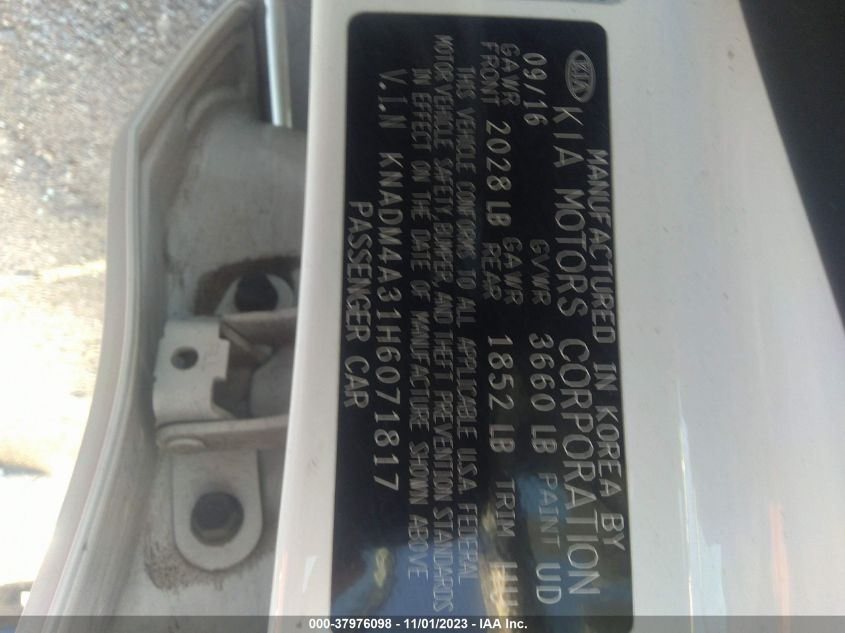 2017 KIA RIO LX - KNADM4A31H6071817