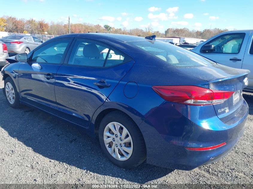 2017 HYUNDAI ELANTRA SE - 5NPD74LFXHH187038