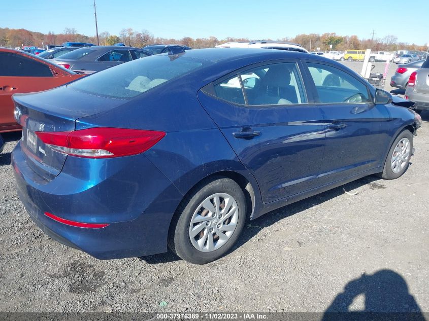 2017 HYUNDAI ELANTRA SE - 5NPD74LFXHH187038
