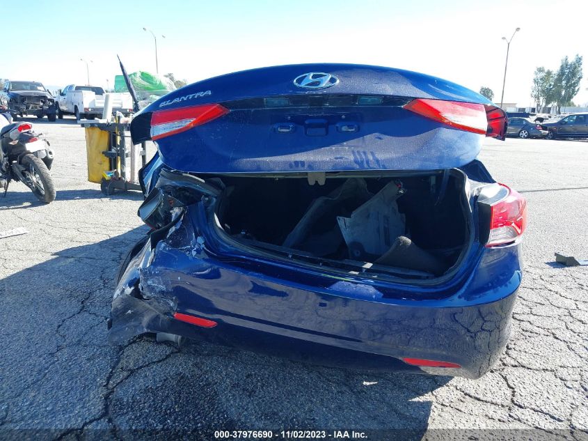 2013 HYUNDAI ELANTRA GLS PZEV - KMHDH4AE6DU753876