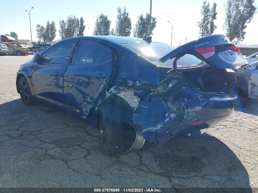2013 HYUNDAI ELANTRA GLS PZEV - KMHDH4AE6DU753876