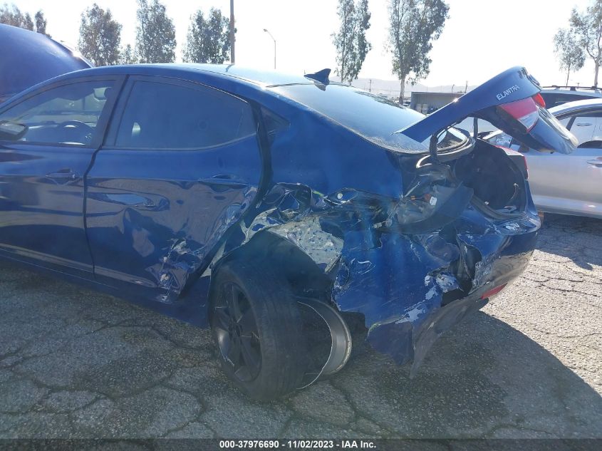 2013 HYUNDAI ELANTRA GLS PZEV - KMHDH4AE6DU753876